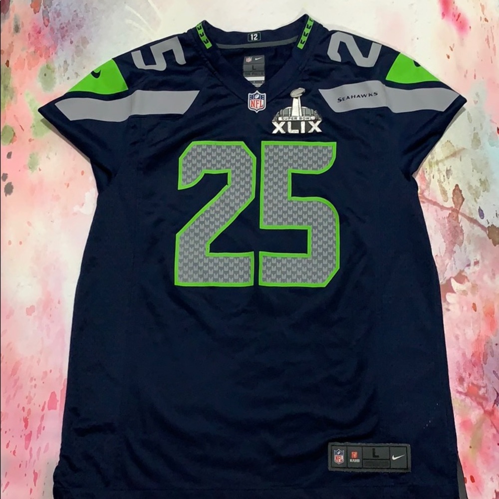 Richard Sherman Seattle Seahawks Super bowl Jersey
